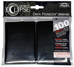 Ultra Pro Standard Size PRO-Matte Eclipse Sleeves - Jet Black - 100ct